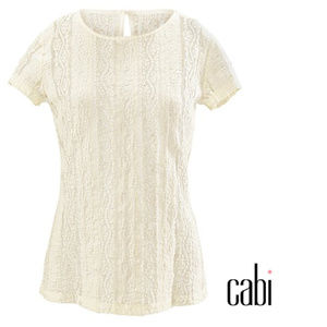 Vintage cabi Spring 2015 Lace Tee NWOT
